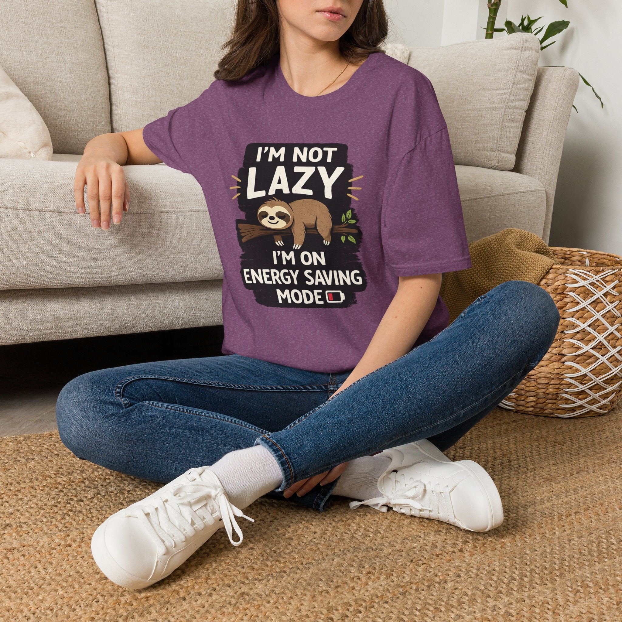Sloth "I'm Not Lazy, I'm on Energy Saving Mode" T-Shirt
