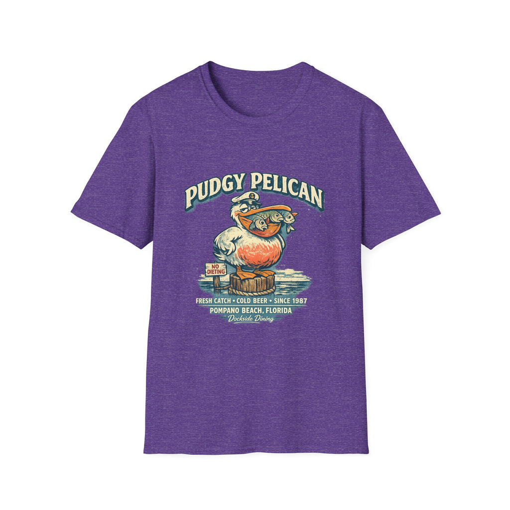 Pudgy Pelican Graphic T-Shirt — Vintage Beach Bird Tee