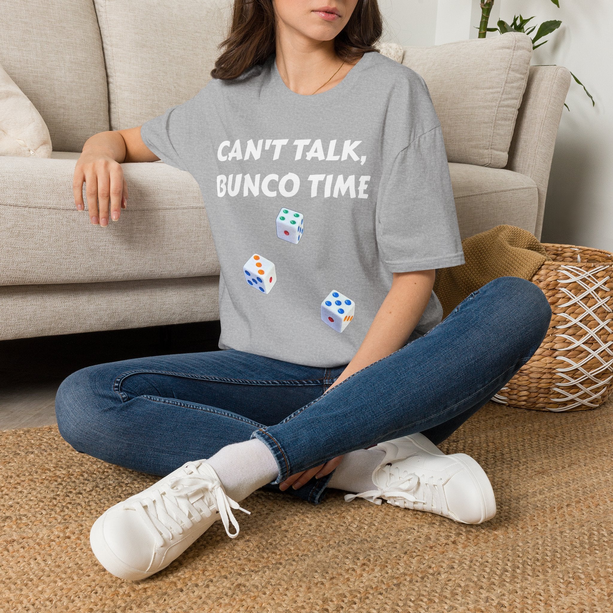 Can't Talk Bunco Time T-Shirt | Dice Game Night Tee