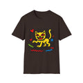 Playful Pop Art Cat T-Shirt | Colorful Retro Graphic Tee