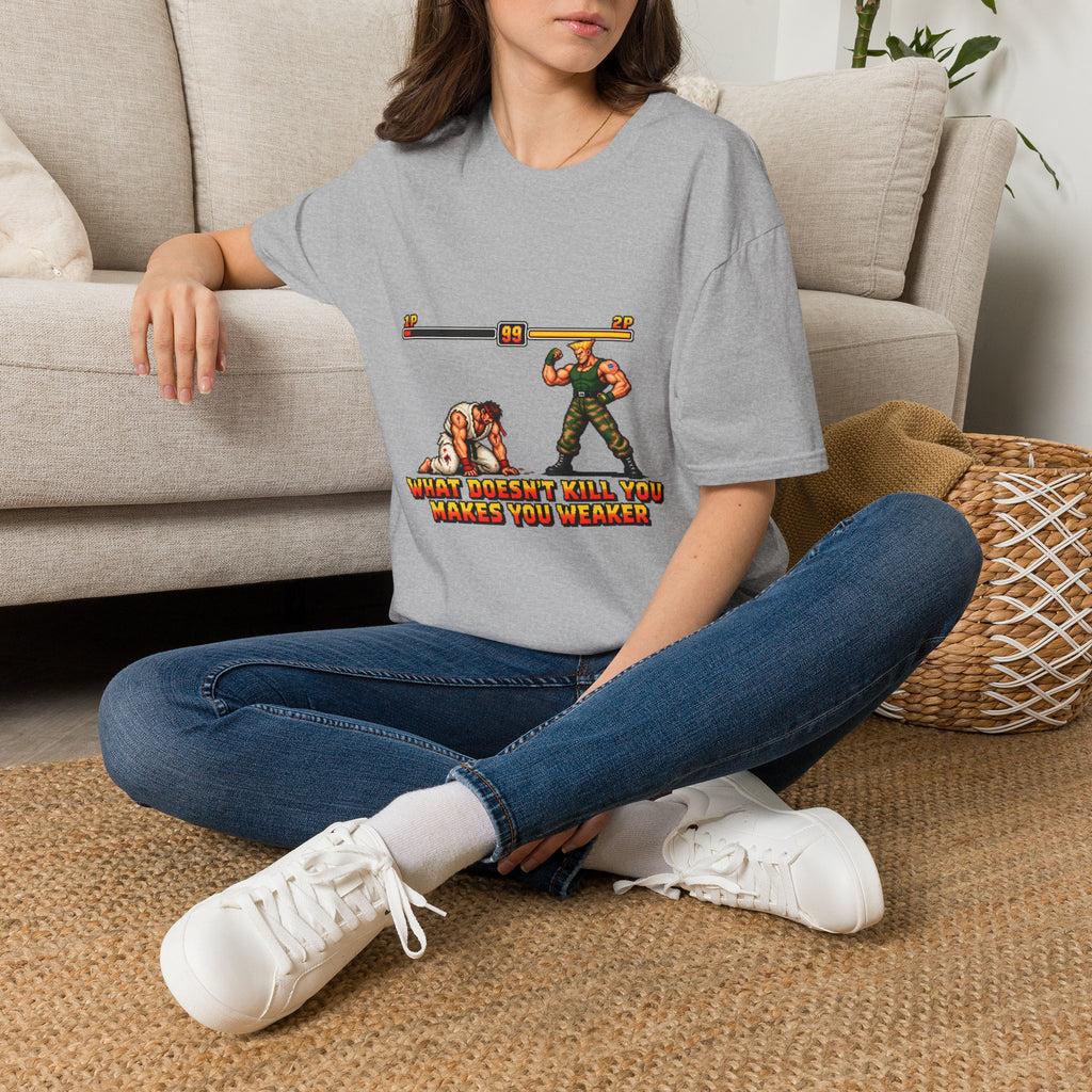 What Doesn’t Kill You Makes You Weaker Funny Retro Gaming T-Shirt
