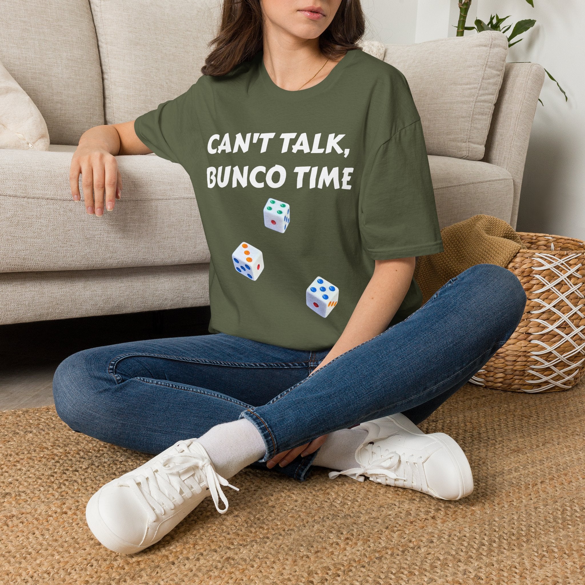Can't Talk Bunco Time T-Shirt | Dice Game Night Tee