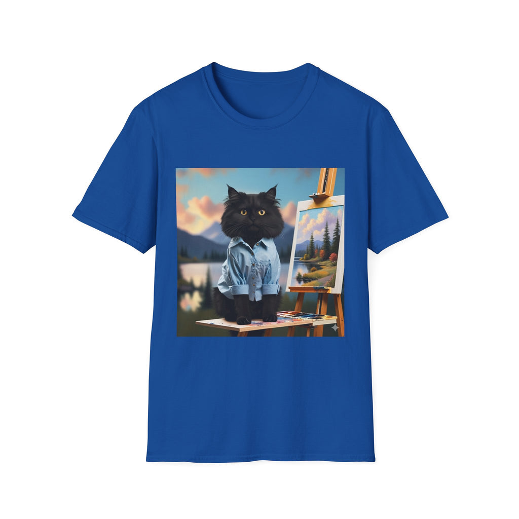 Happy Little Painter Cat T-Shirt