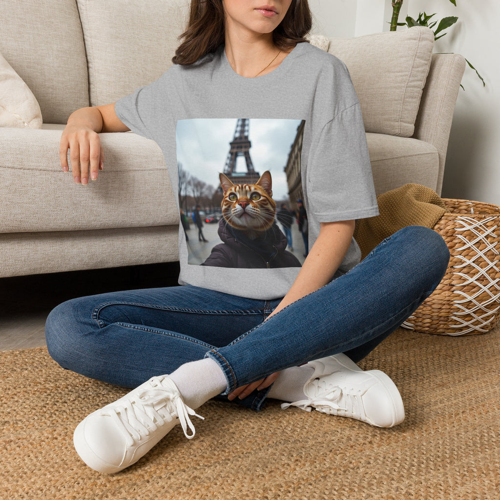 Cat Selfie at Eiffel Tower T-Shirt
