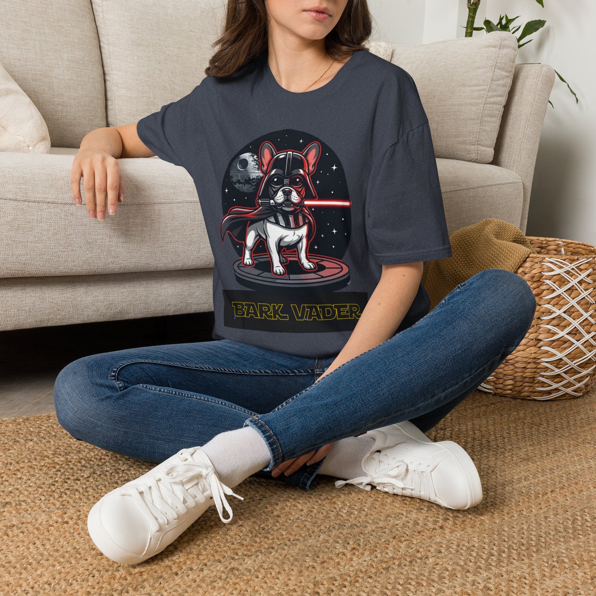 Bark Vader French Bulldog T-Shirt | Space Dog, Lightsaber Humor