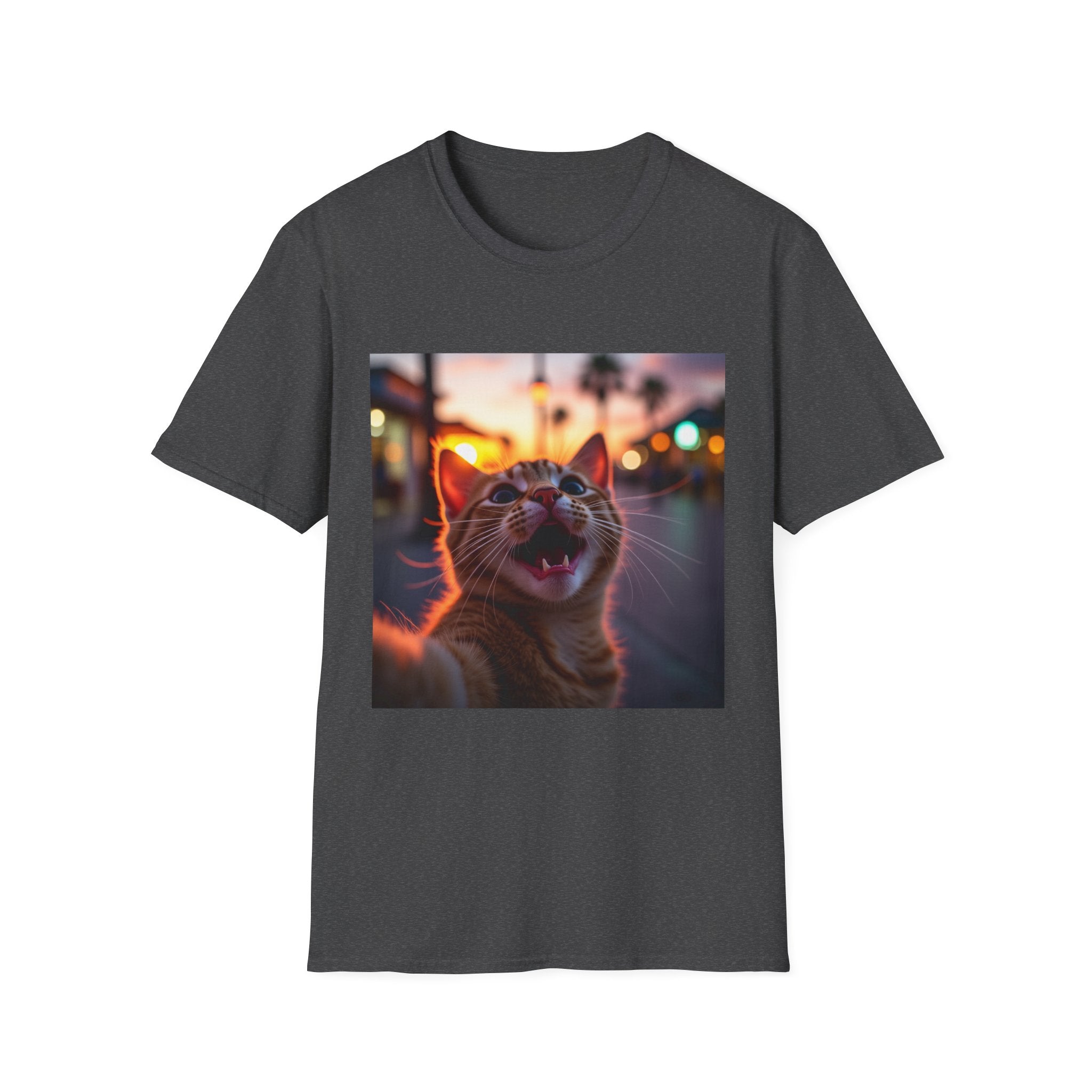 Festive Cat Selfie T-Shirt