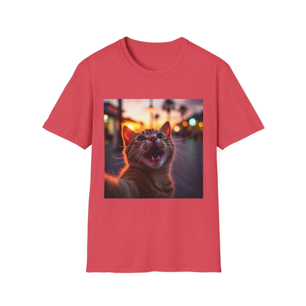 Festive Cat Selfie T-Shirt