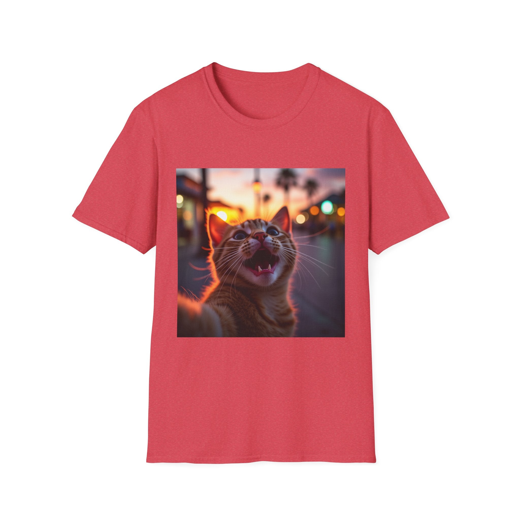 Festive Cat Selfie T-Shirt