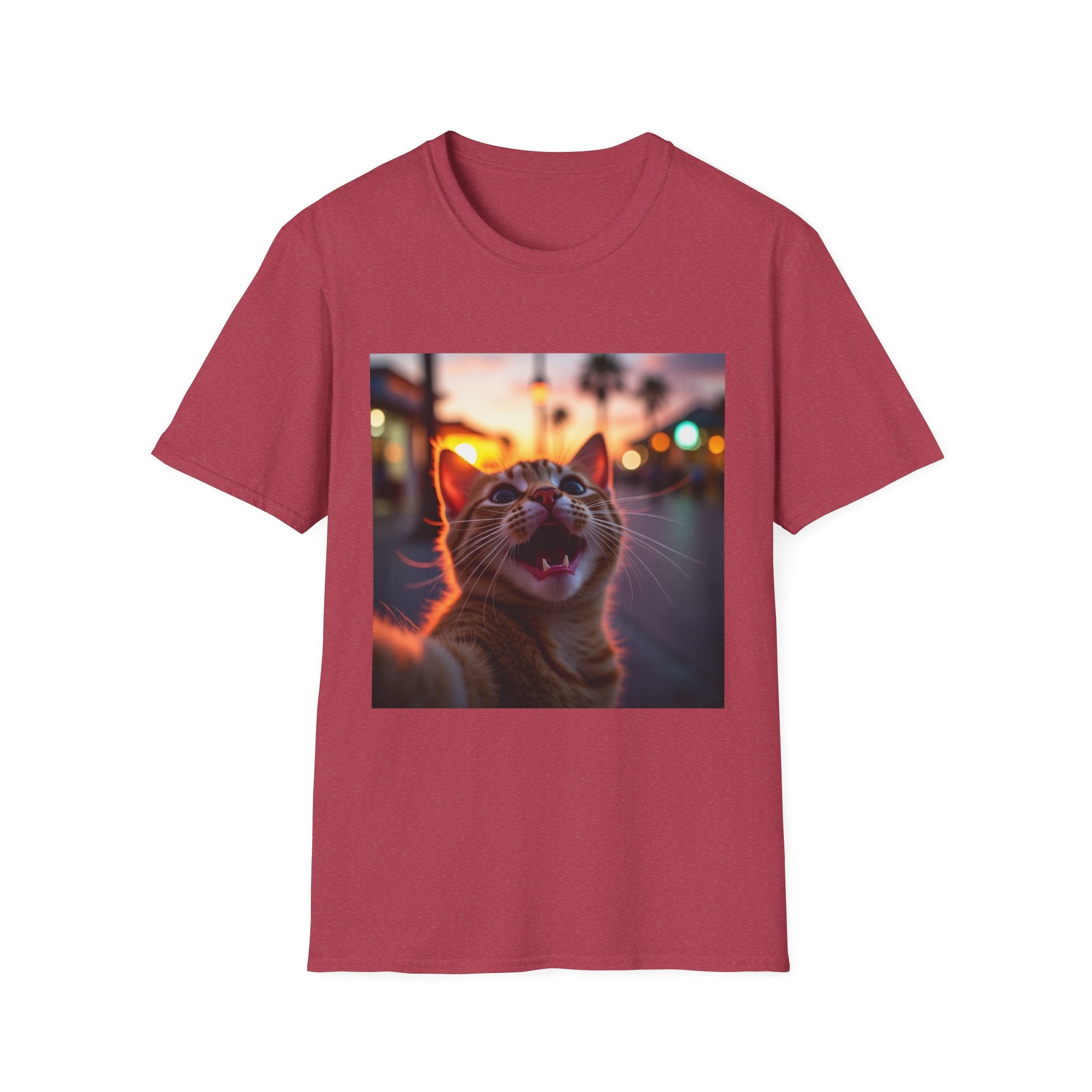 Festive Cat Selfie T-Shirt