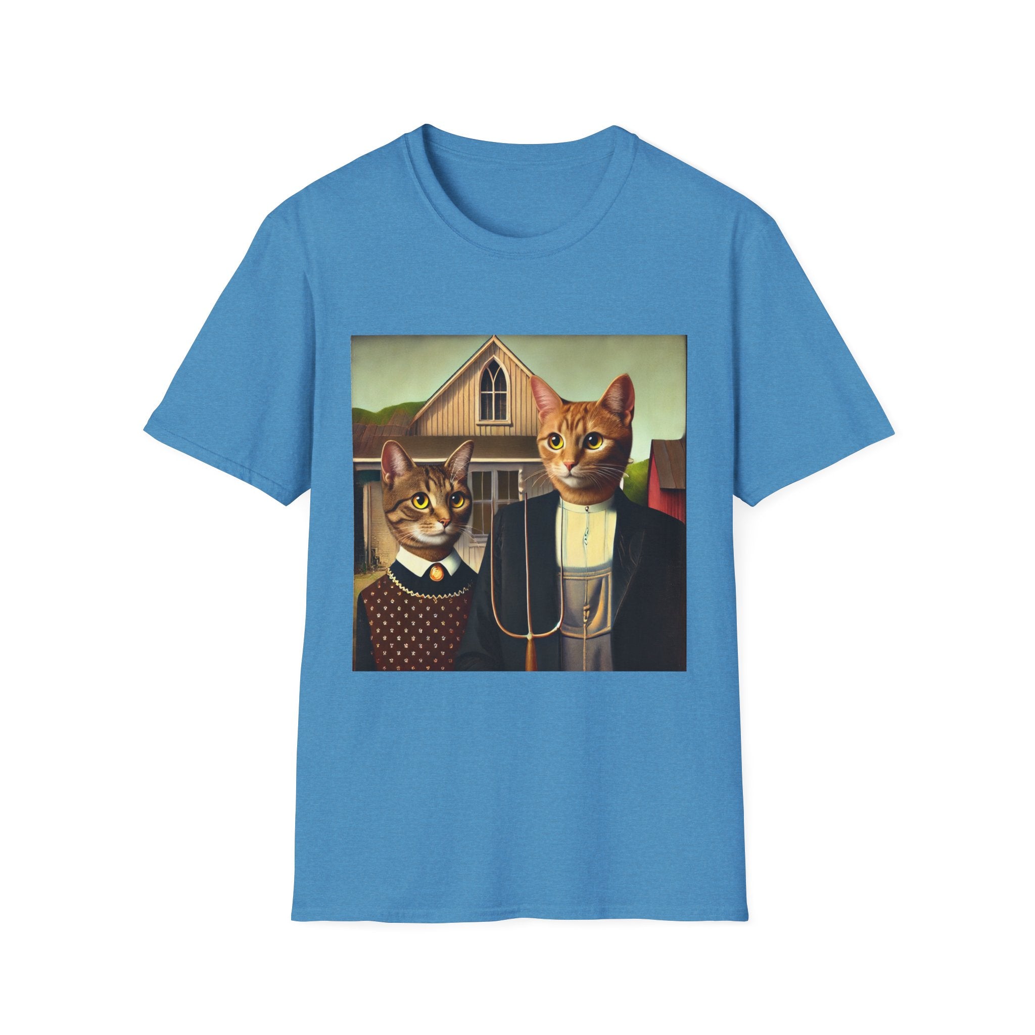 American Gothic Cats T-shirt