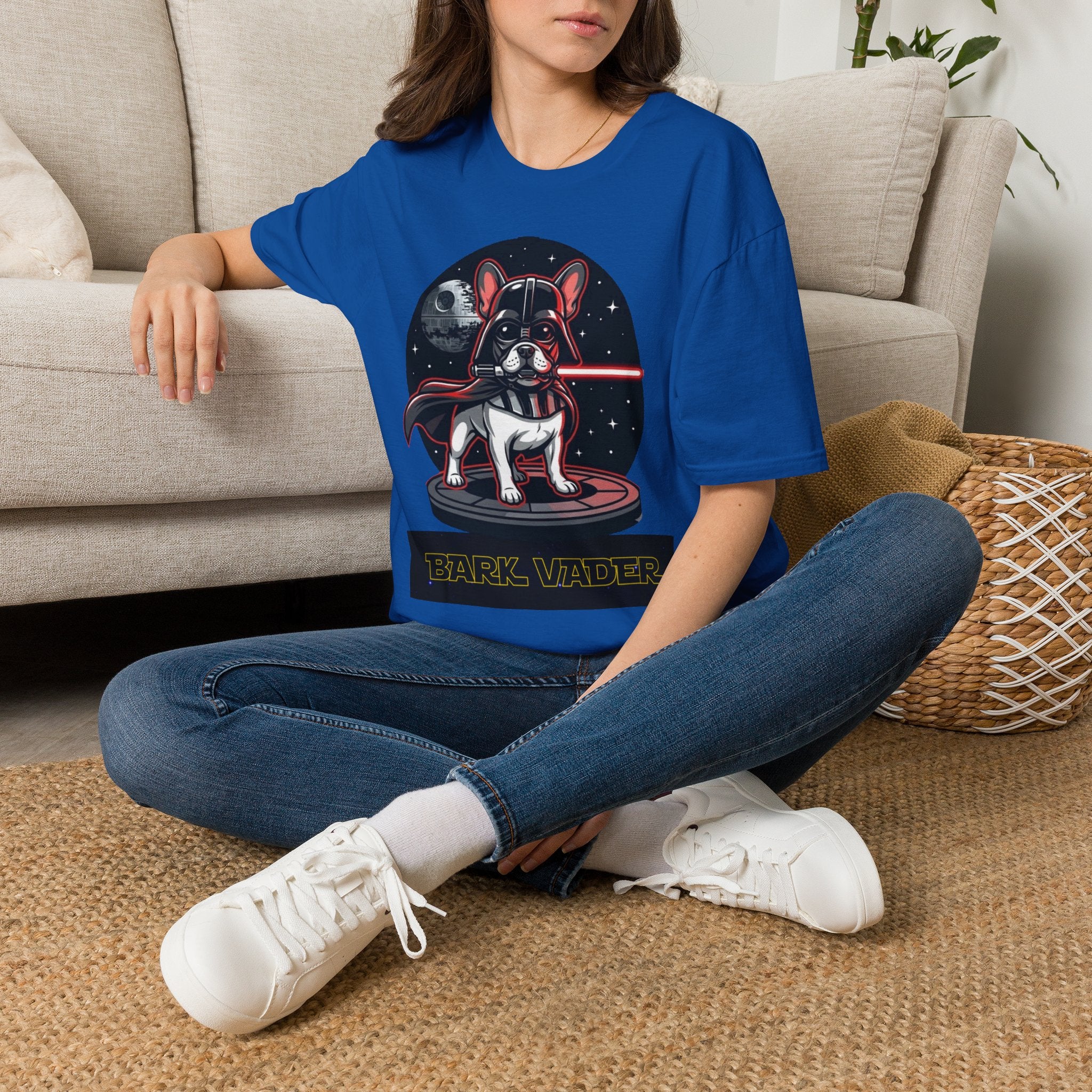 Bark Vader French Bulldog T-Shirt | Space Dog, Lightsaber Humor