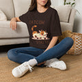Catcow Stretch T-Shirt | Cute Calico Cat Illustration