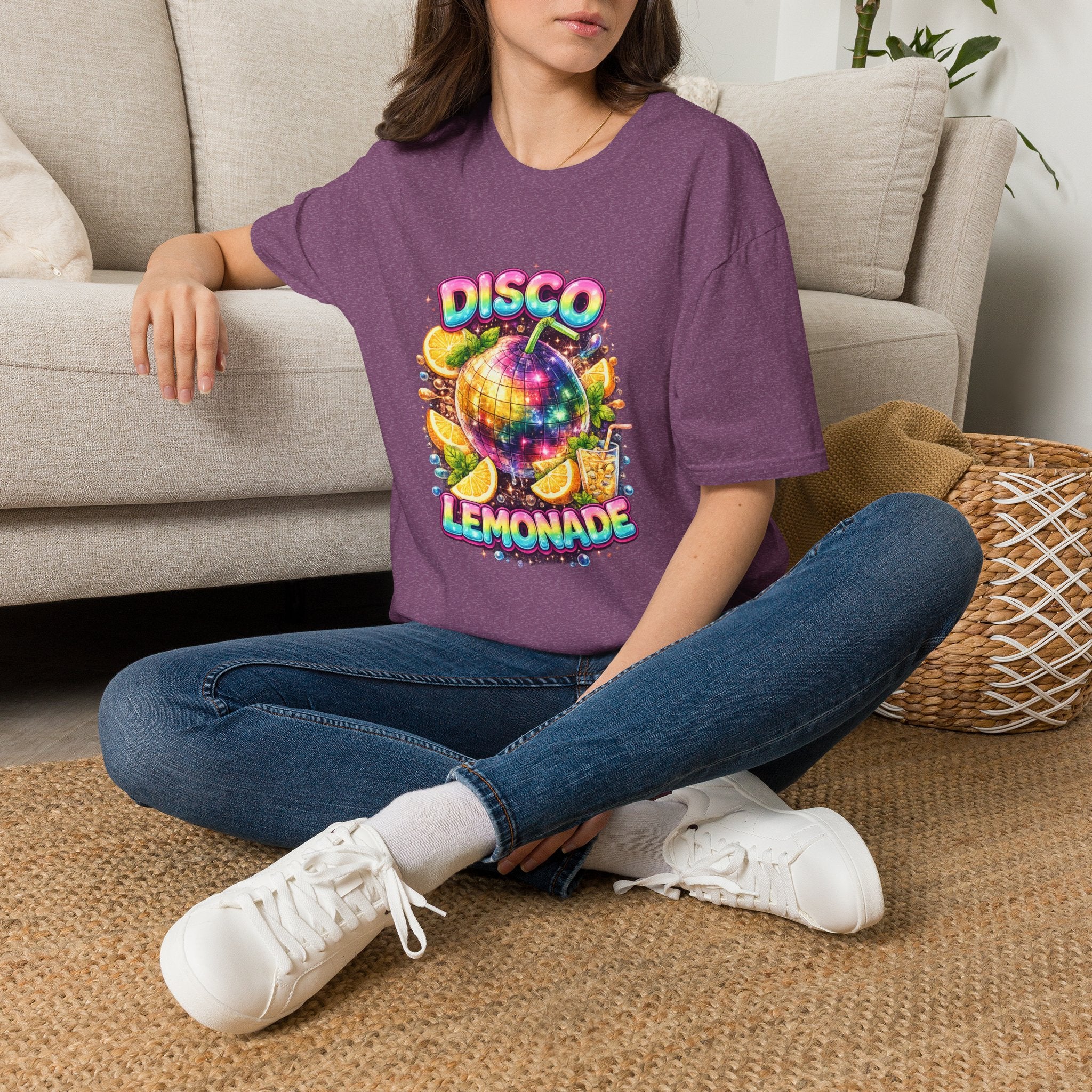 Disco Lemonade – Retro Groovy Lemon Disco Ball T-Shirt