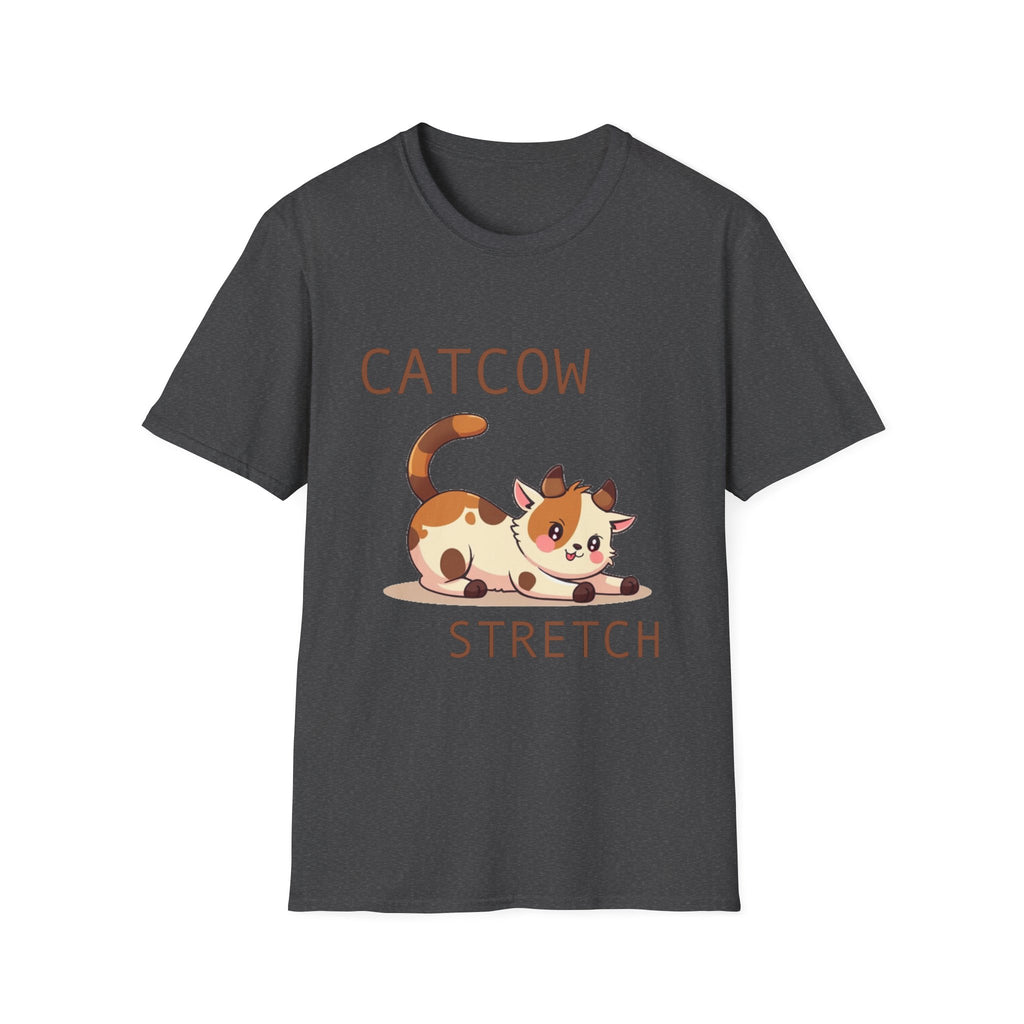 Catcow Stretch T-Shirt | Cute Calico Cat Illustration