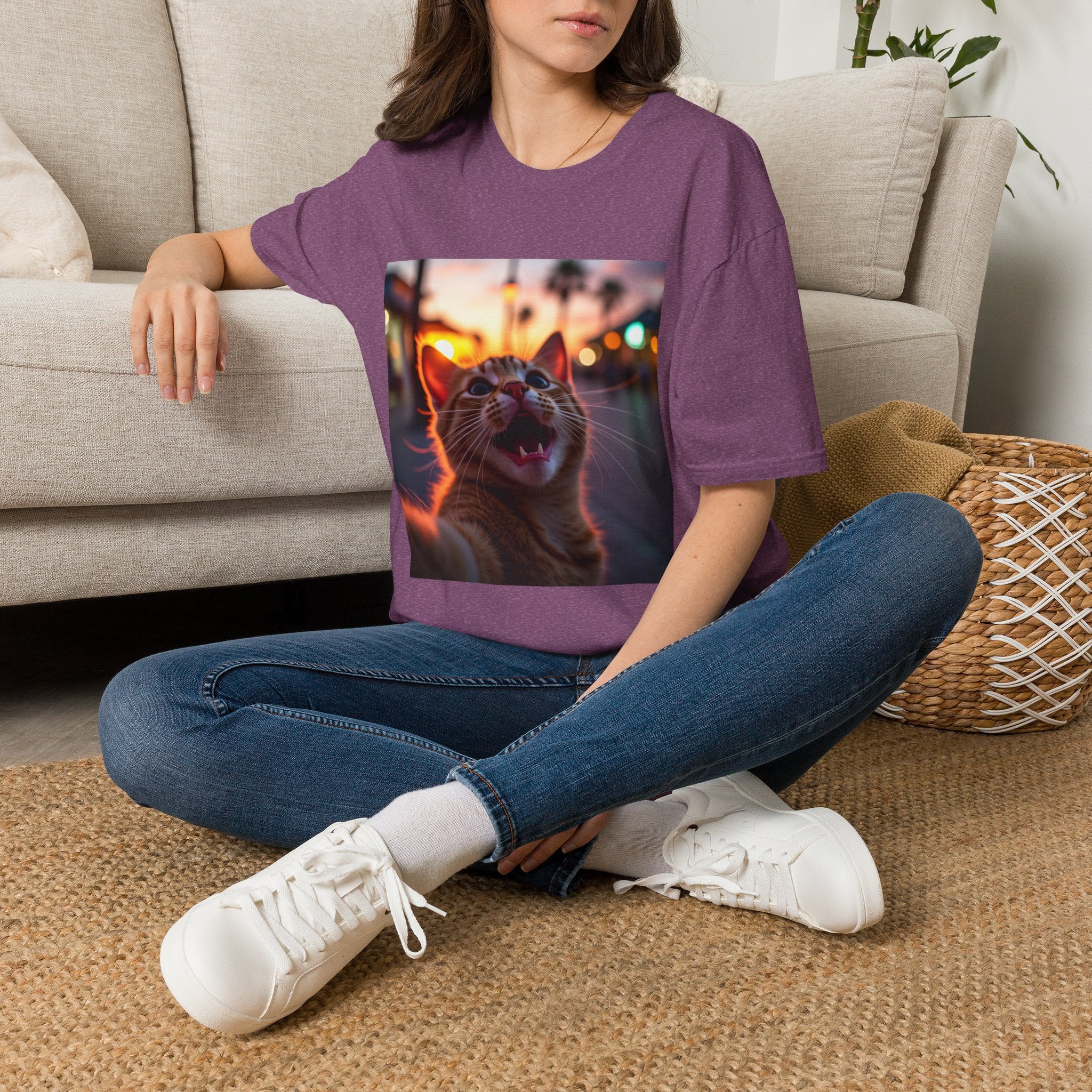 Festive Cat Selfie T-Shirt