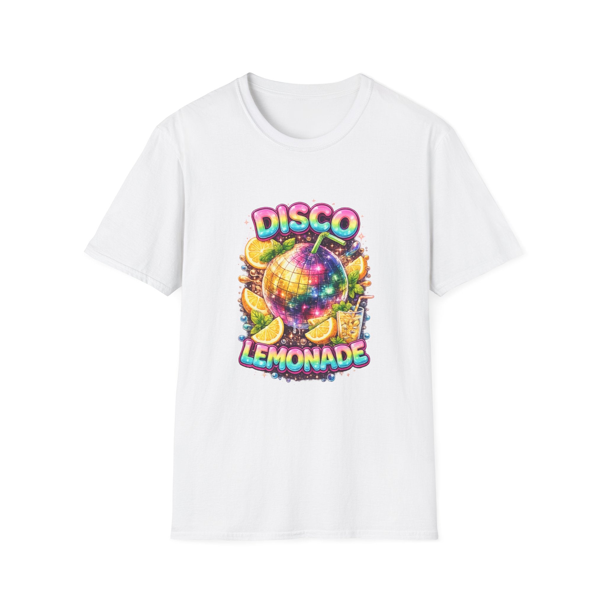 Disco Lemonade – Retro Groovy Lemon Disco Ball T-Shirt