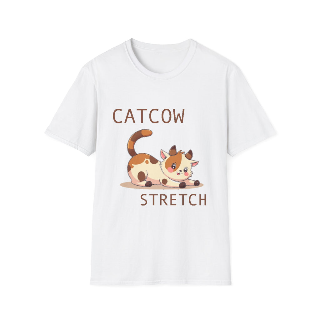 Catcow Stretch T-Shirt | Cute Calico Cat Illustration