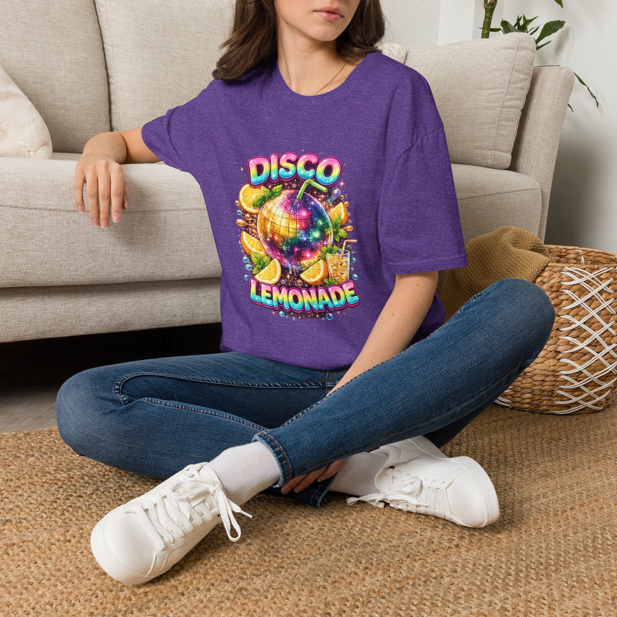 Disco Lemonade – Retro Groovy Lemon Disco Ball T-Shirt