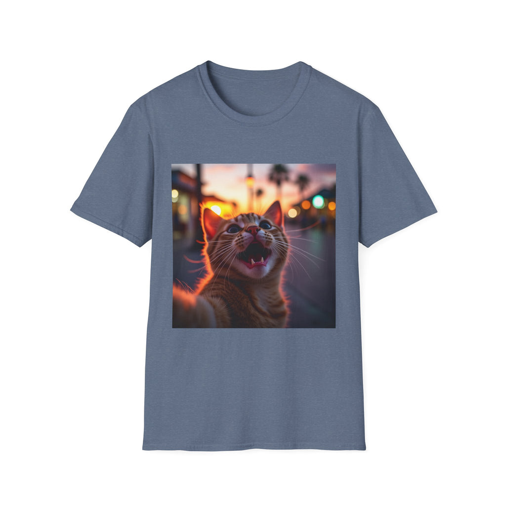 Festive Cat Selfie T-Shirt