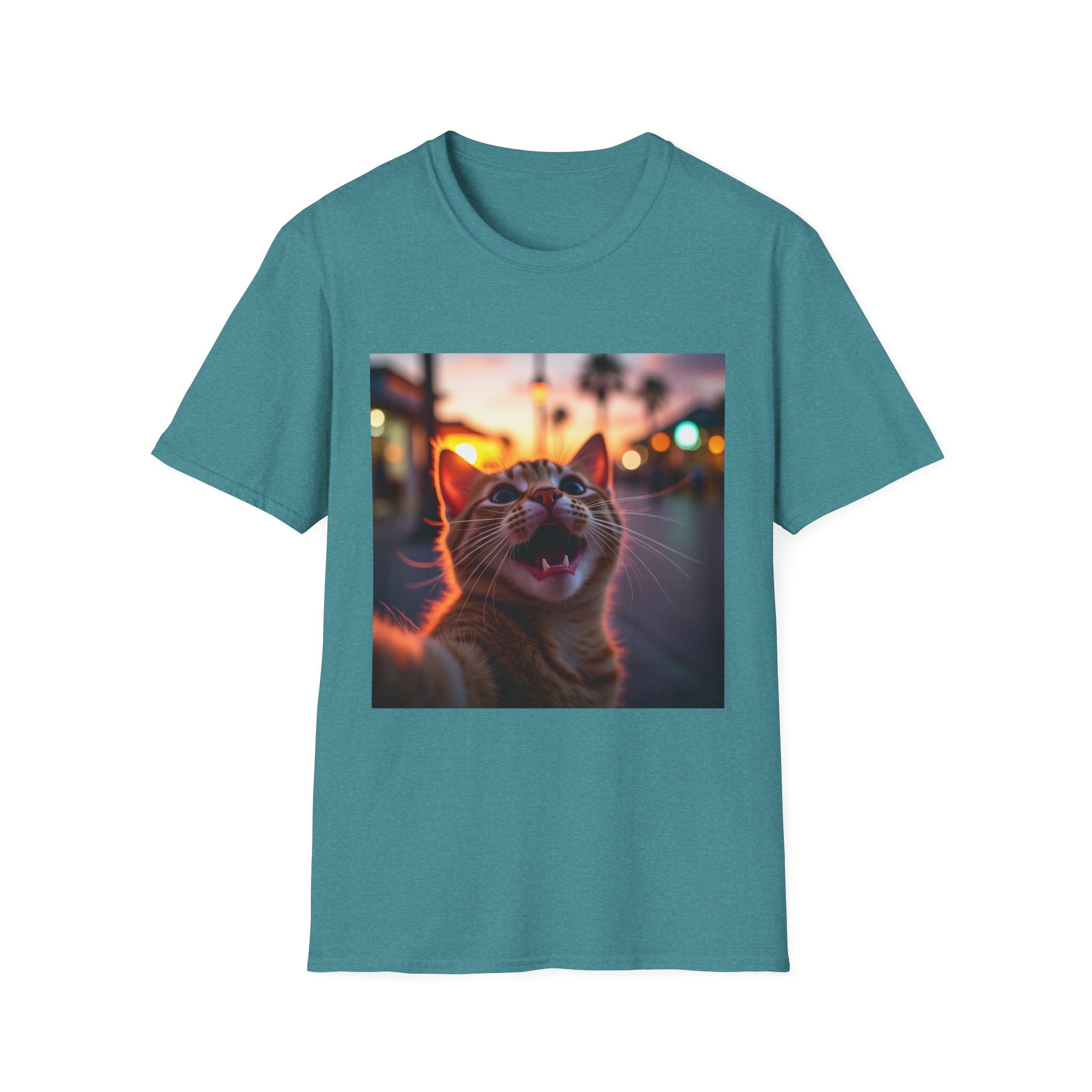 Festive Cat Selfie T-Shirt