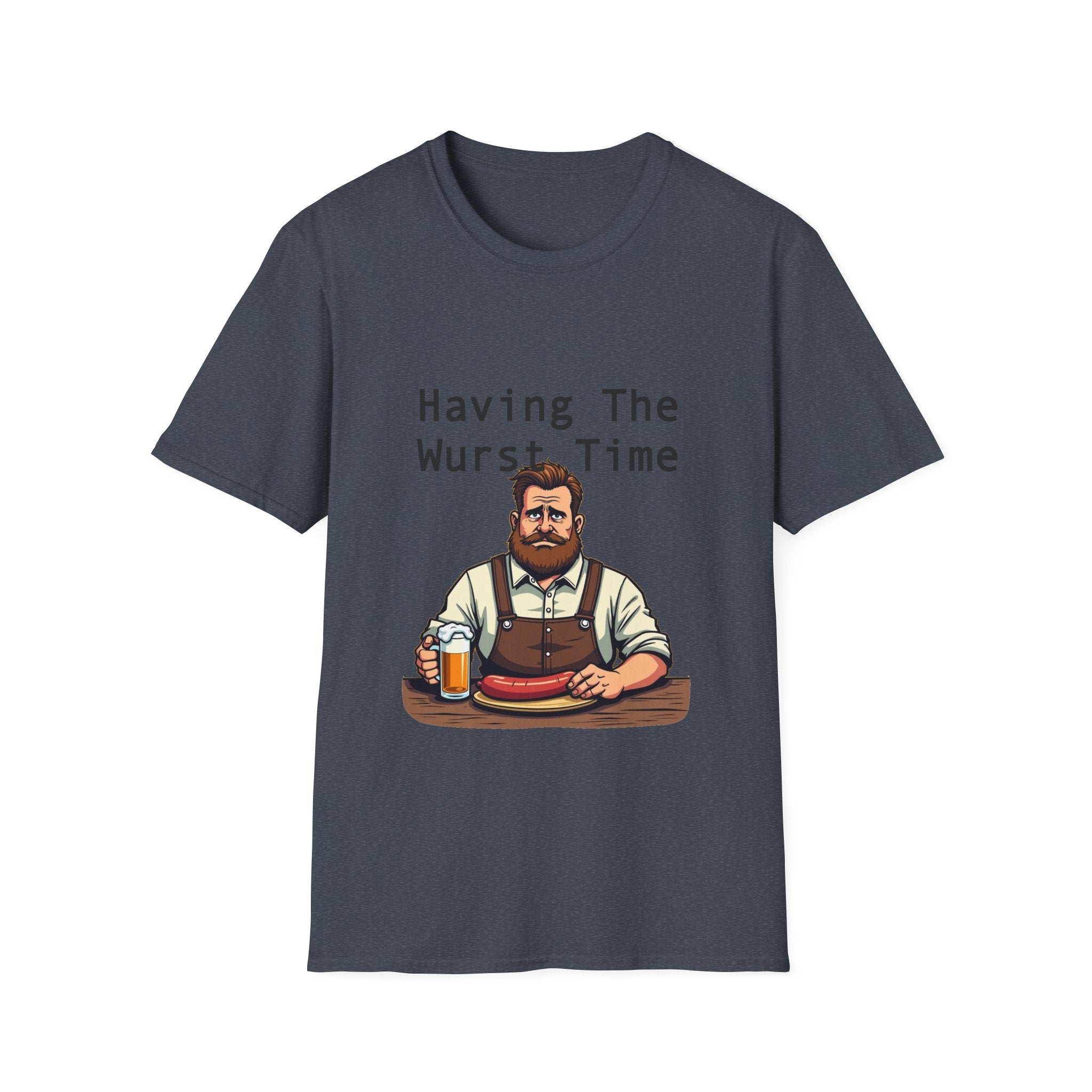 Having The Wurst Time T-Shirt, Funny German Beer, Unisex Humor Tee, Oktoberfest Gift, Casual Wear, Party Outfit