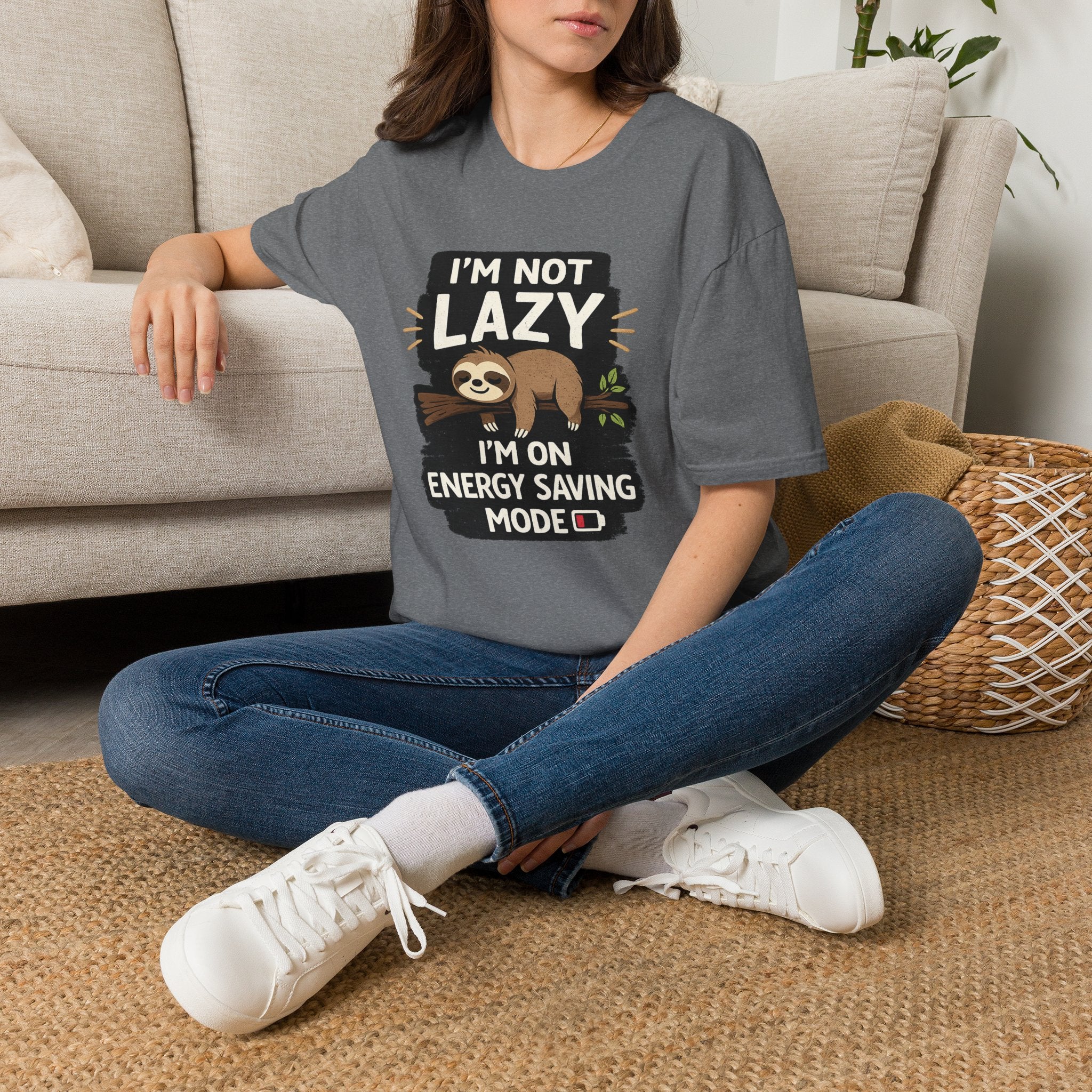 Sloth "I'm Not Lazy, I'm on Energy Saving Mode" T-Shirt