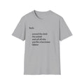 Funny Lyric Text T-Shirt -- Rock