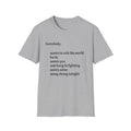 Funny Lyric Text T-Shirt — "Everybody: ..."