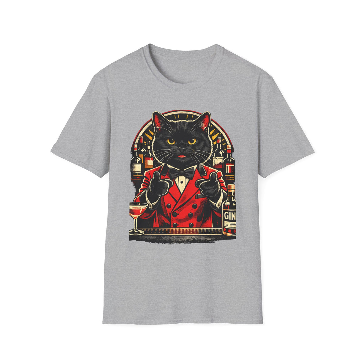Isaac Cat Bartender T-Shirt