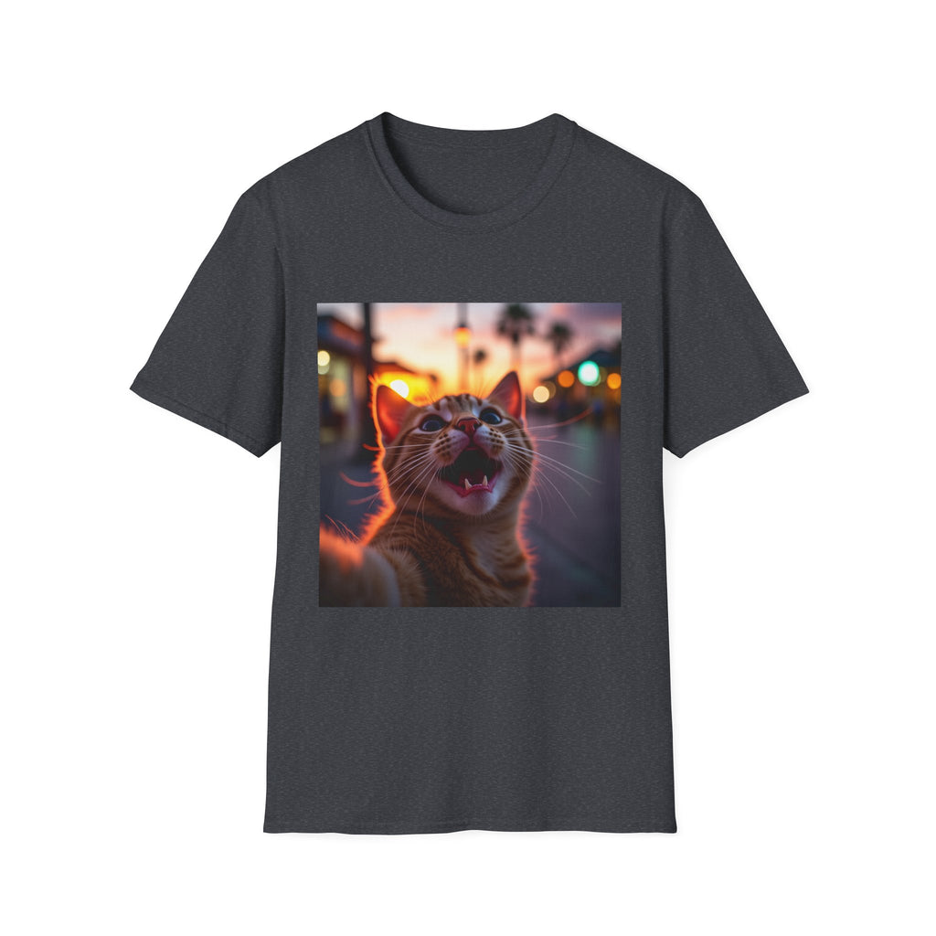 Festive Cat Selfie T-Shirt
