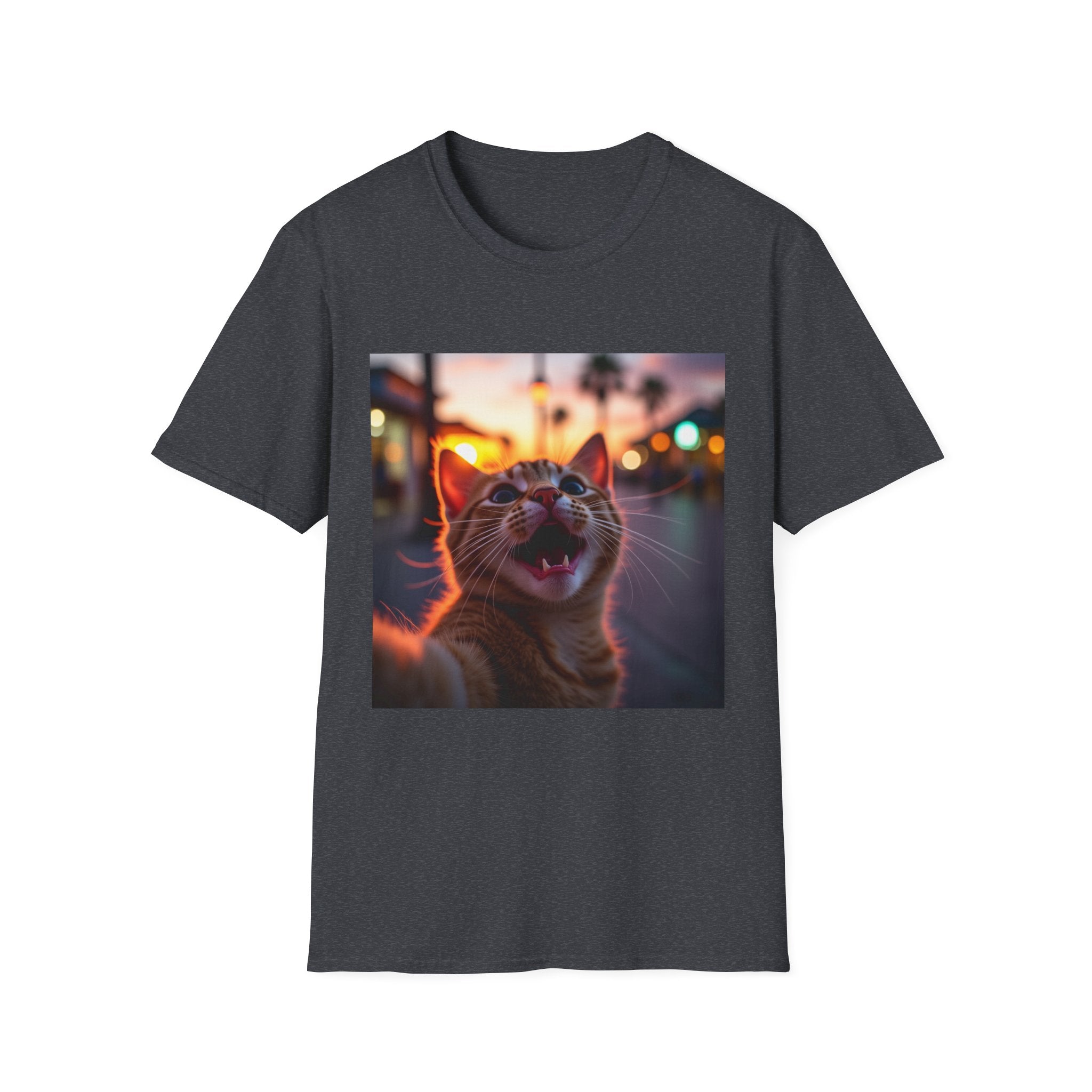 Festive Cat Selfie T-Shirt