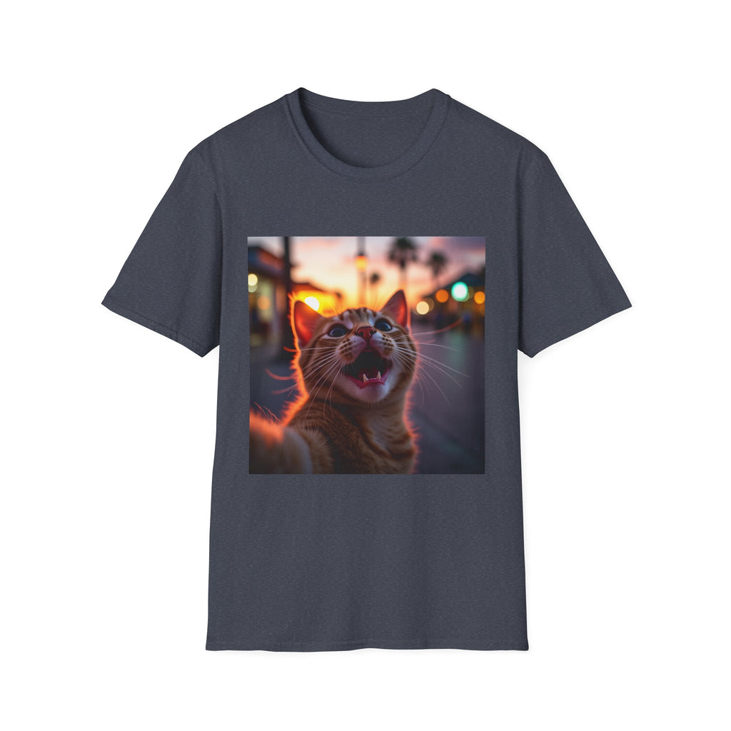 Festive Cat Selfie T-Shirt