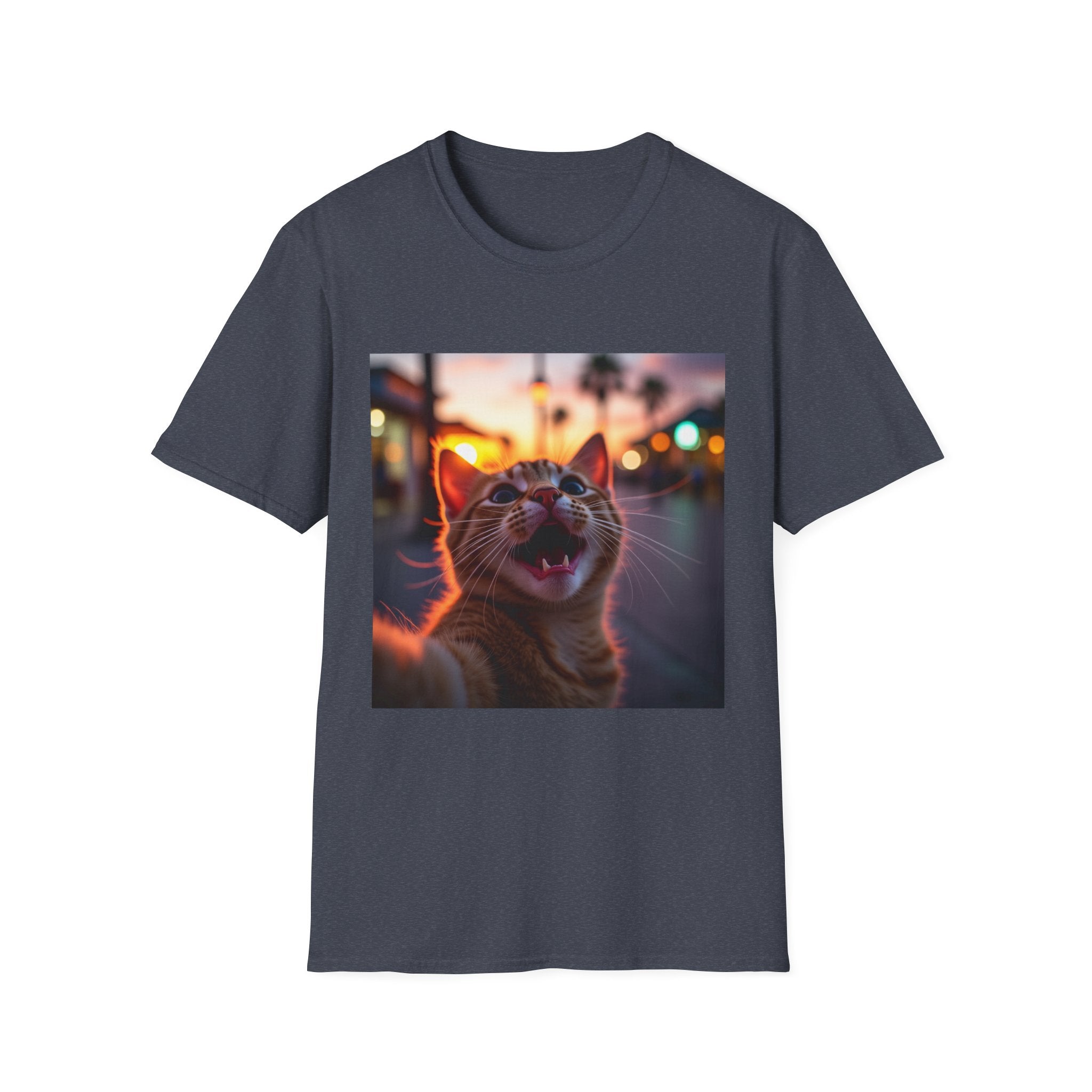 Festive Cat Selfie T-Shirt
