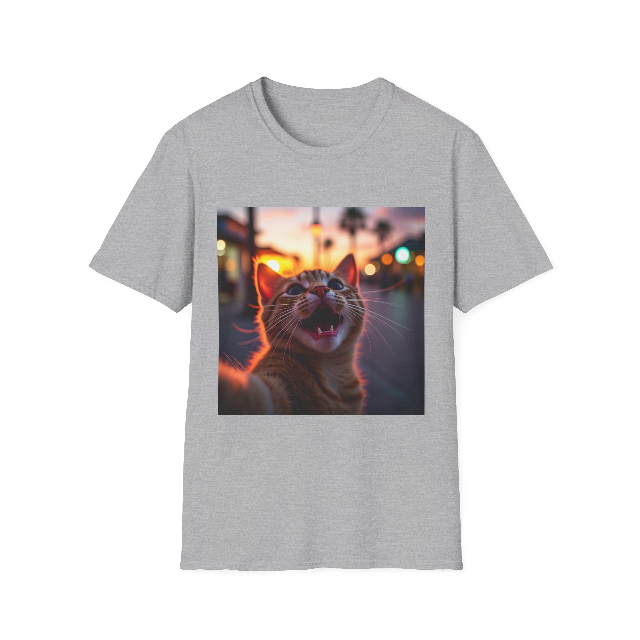 Festive Cat Selfie T-Shirt