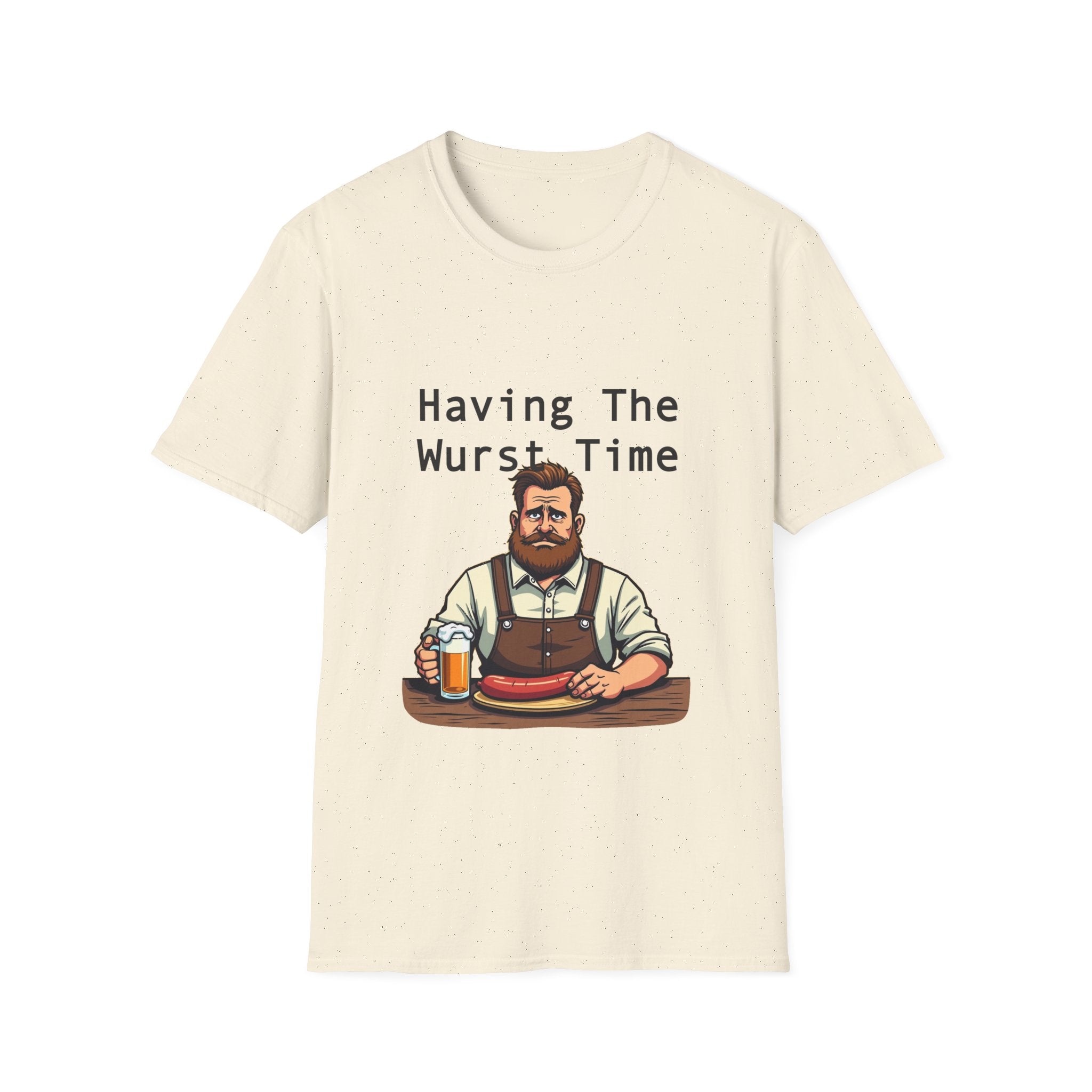 Having The Wurst Time T-Shirt, Funny German Beer, Unisex Humor Tee, Oktoberfest Gift, Casual Wear, Party Outfit