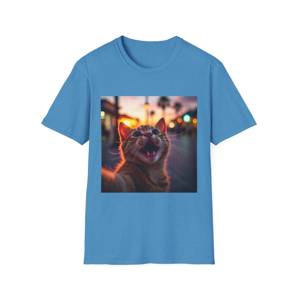Festive Cat Selfie T-Shirt