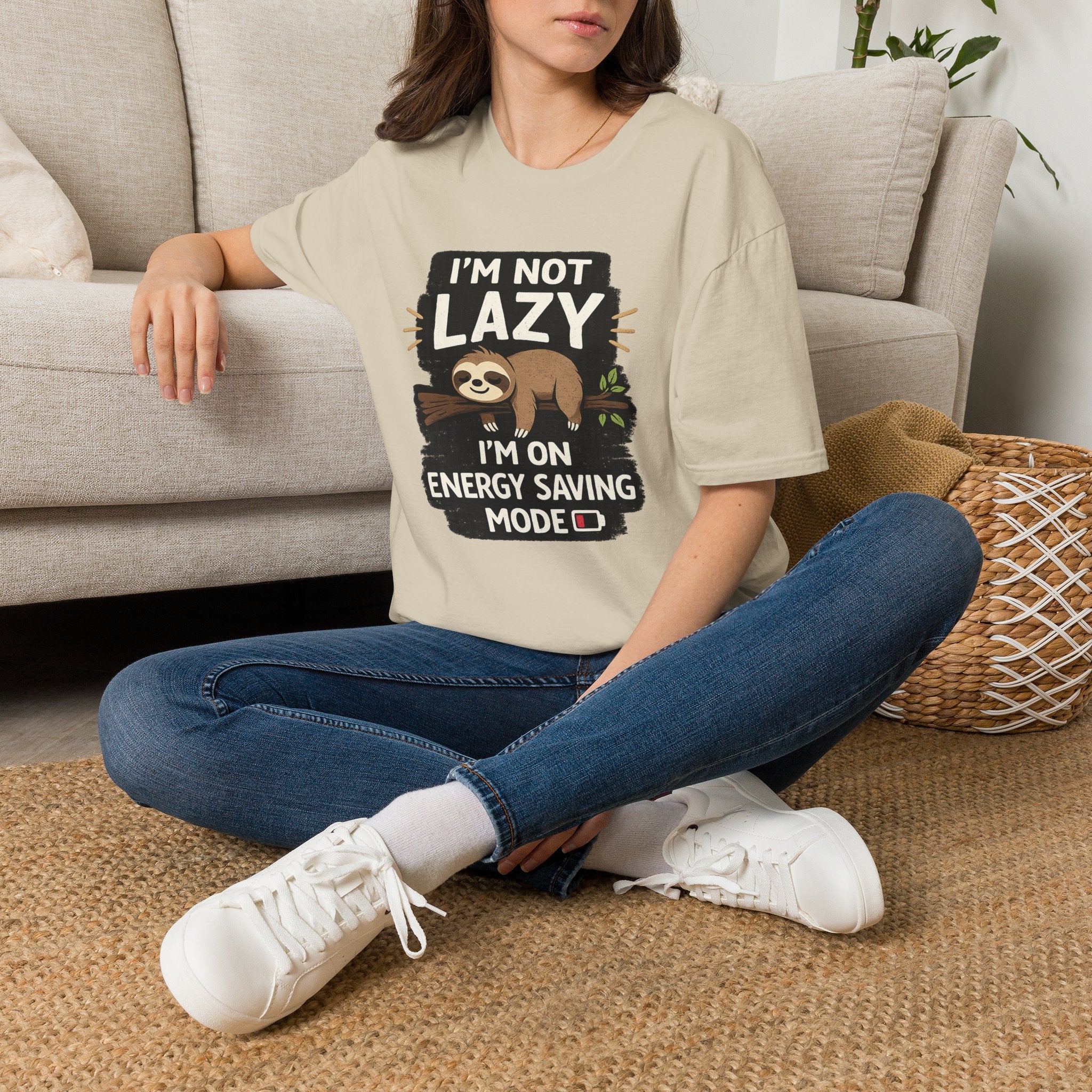 Sloth "I'm Not Lazy, I'm on Energy Saving Mode" T-Shirt