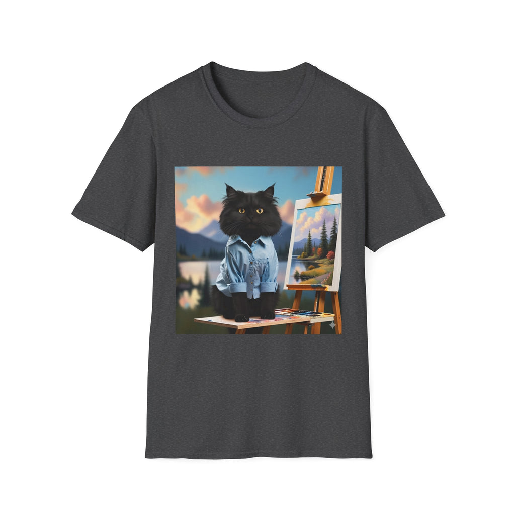 Happy Little Painter Cat T-Shirt
