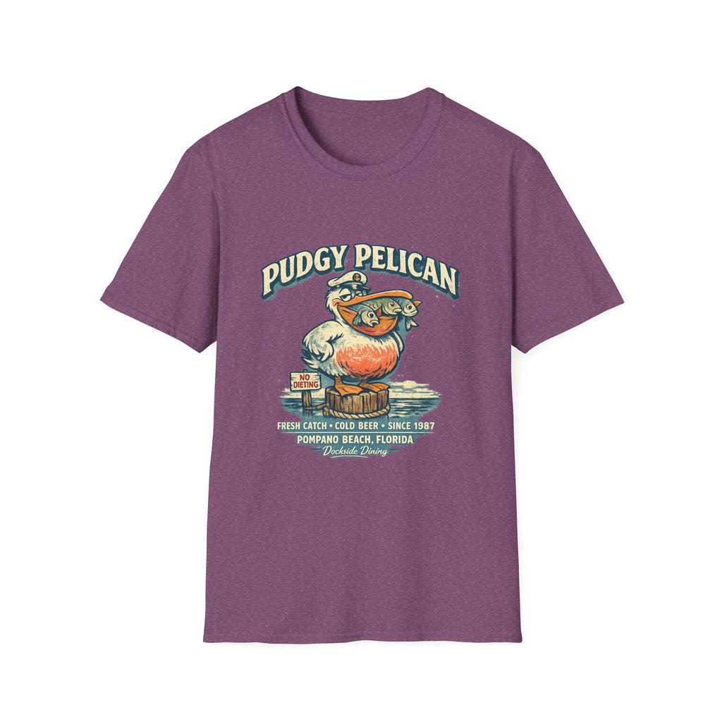 Pudgy Pelican Graphic T-Shirt — Vintage Beach Bird Tee