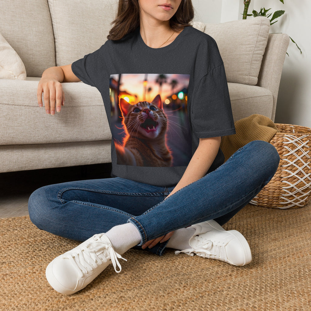 Festive Cat Selfie T-Shirt