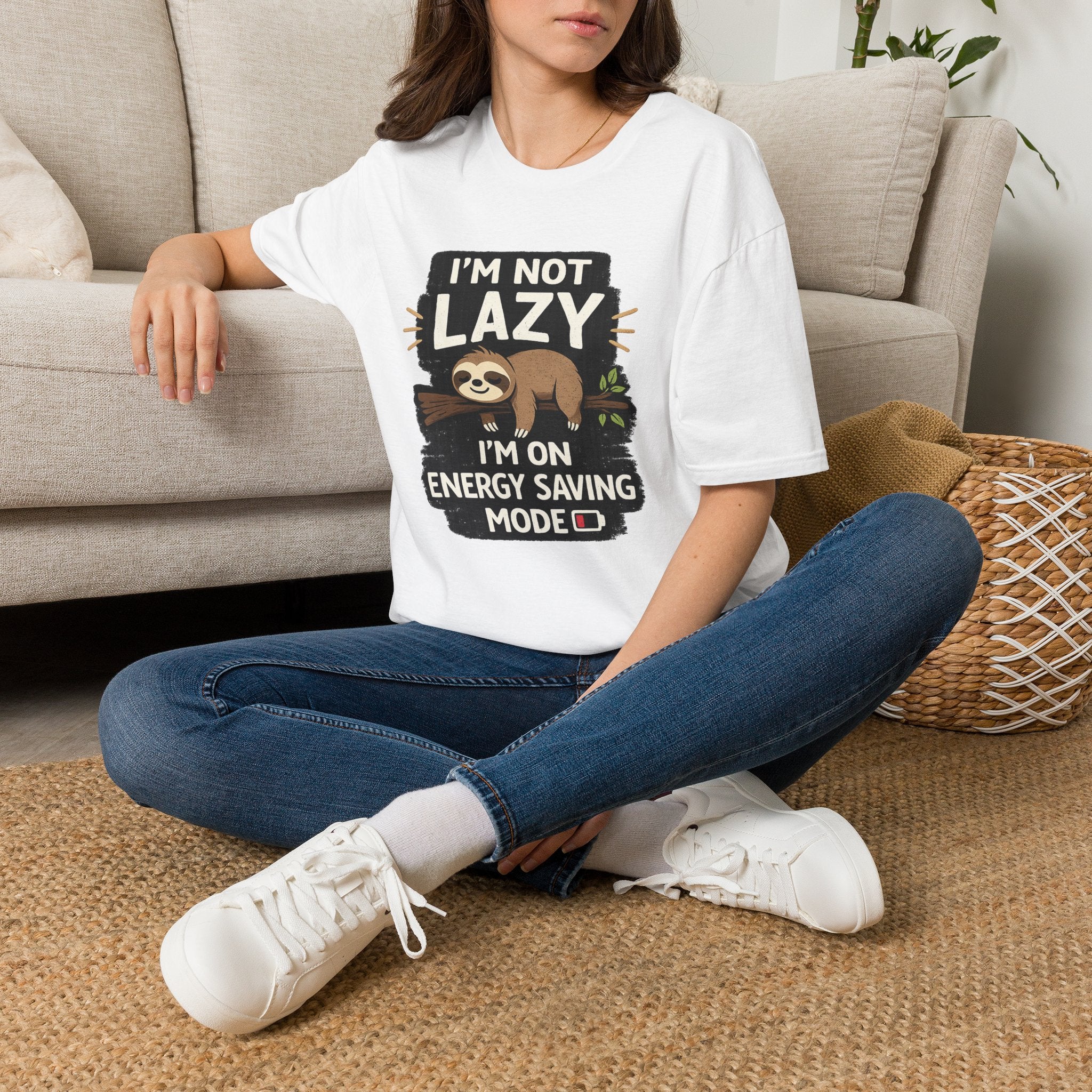 Sloth "I'm Not Lazy, I'm on Energy Saving Mode" T-Shirt