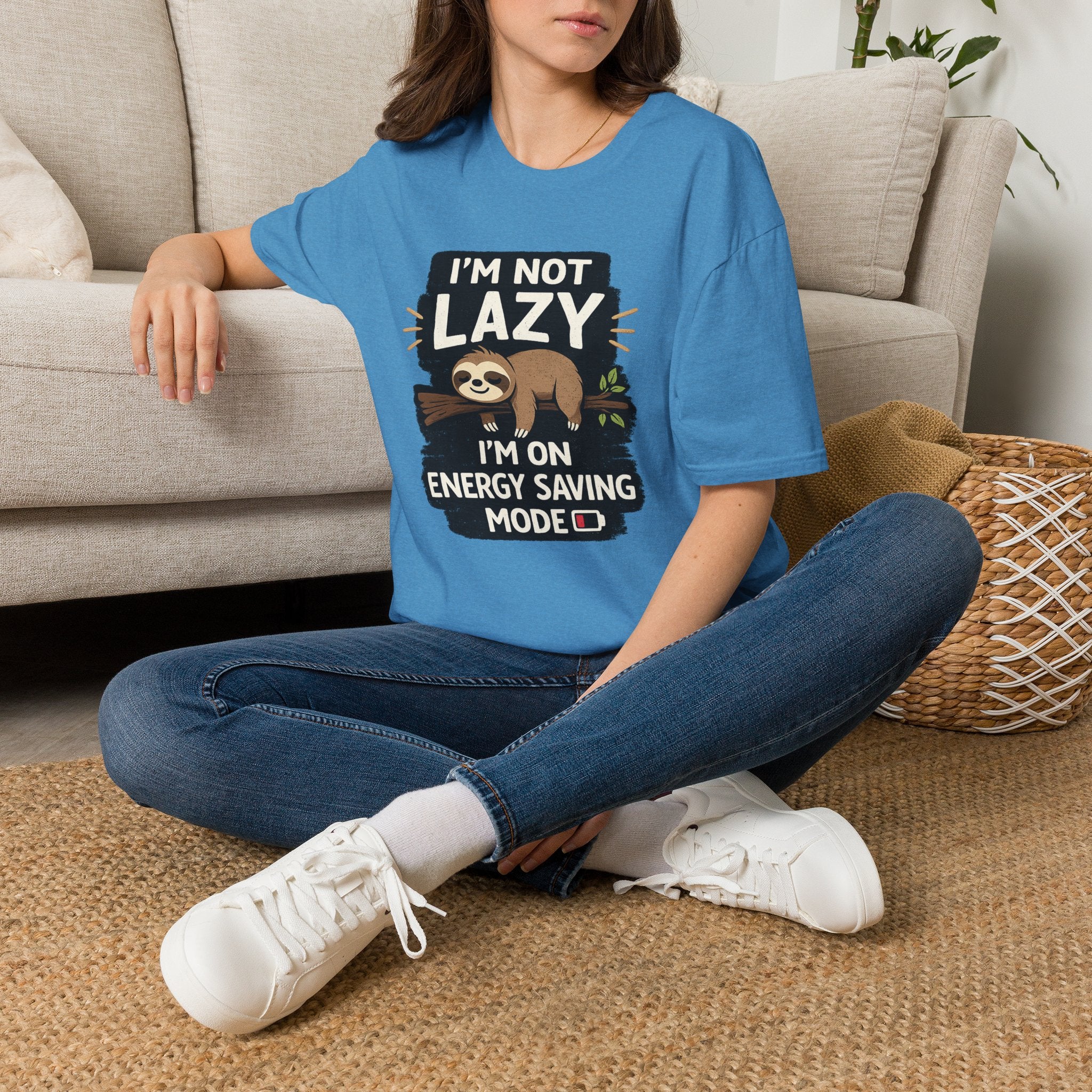Sloth "I'm Not Lazy, I'm on Energy Saving Mode" T-Shirt