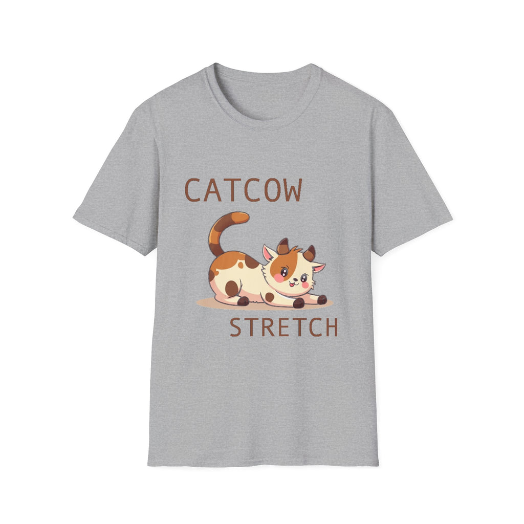 Catcow Stretch T-Shirt | Cute Calico Cat Illustration